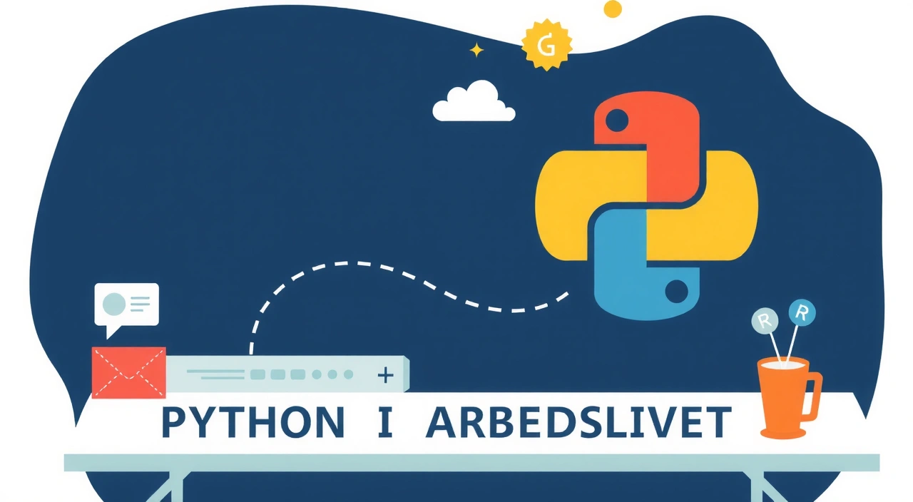 AI-generert hero-bilde for: Python i Arbeidslivet: Casestudier fra Ulike Bransjer