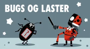 AI-generert hero-bilde for: Bugs og latter: En programmerers komiske reise