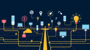 AI-generert hero-bilde for: Fremtidens B2B-logistikk: 5 teknologinyheter som former forsyningskjeder