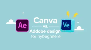 AI-generert hero-bilde for: Canva vs. Adobe Express: Grafisk design for nybegynnere
